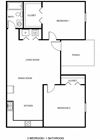 2 Bedroom Floor Plan